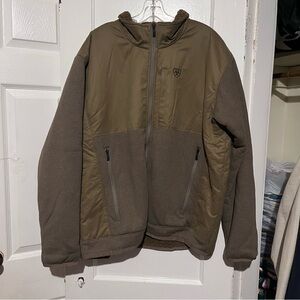 Brown ariat coat xl cotton inside